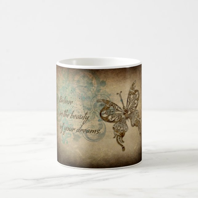 Caneca De Café Acredite Borboleta (Centro)