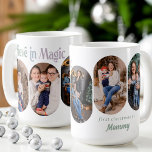 Caneca De Café Acredite em Magic 5 Lozenge Foto Nova Mãe<br><div class="desc">Acredite na caneca de fotos mágicas para o primeiro natal da nova mãe - ou você pode personalizar o texto para qualquer uma e qualquer ocasião. O design apresenta 5 fotos e texto totalmente editável para personalizar o que você quiser. Suas fotos são exibidas no formato de retrato 16:9 e...</div>