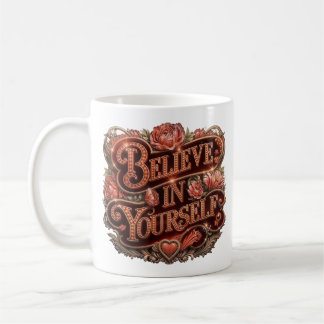 Caneca De Café Acredite em si mesmo,