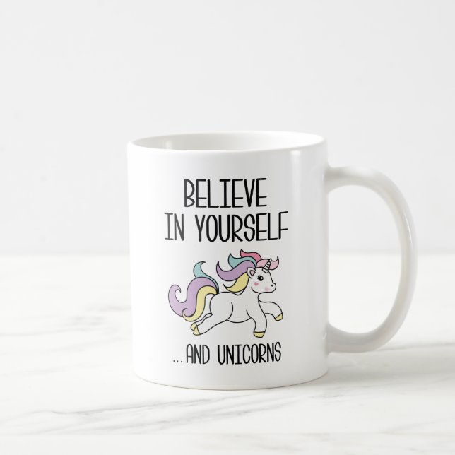 Caneca De Café Acredite em si mesmo (Direita)