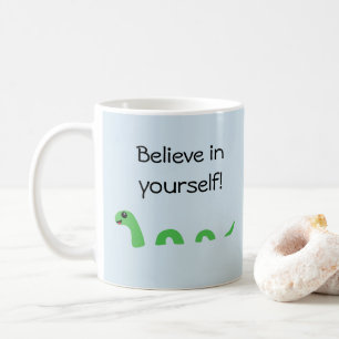 Caneca De Café Acredite em si mesmo Cartoon Loch Ness Monster