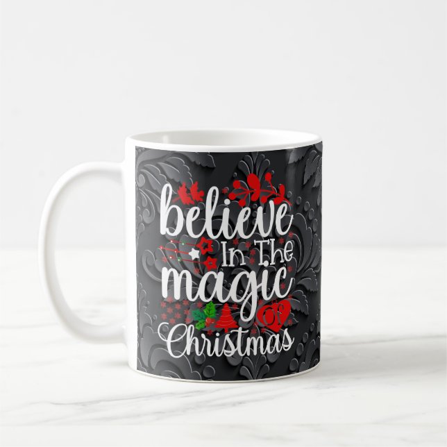 Caneca De Café Acredite na Magia do Natal-84604 (Esquerda)