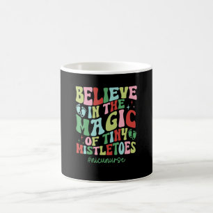 Caneca De Café Acredite na Magia do Pequeno Visco de Natal PEDS 