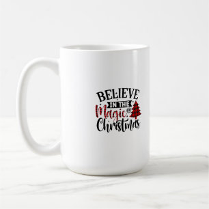 Caneca De Café Acredite na Mágica das Velas de Natal