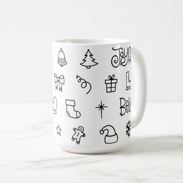 Caneca De Café Acredite no Natal, Coffee Mug (Frente Esquerda)