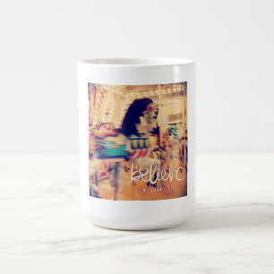 Caneca De Café Acredite no seu cavalo Feliz