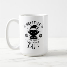 Caneca De Café Acredite no seu Elf
