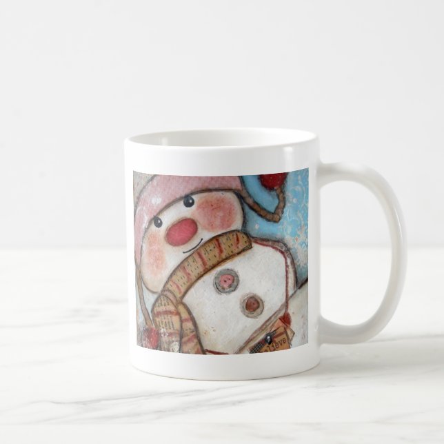 Caneca De Café Acredite nos bonecos de neve (Direita)