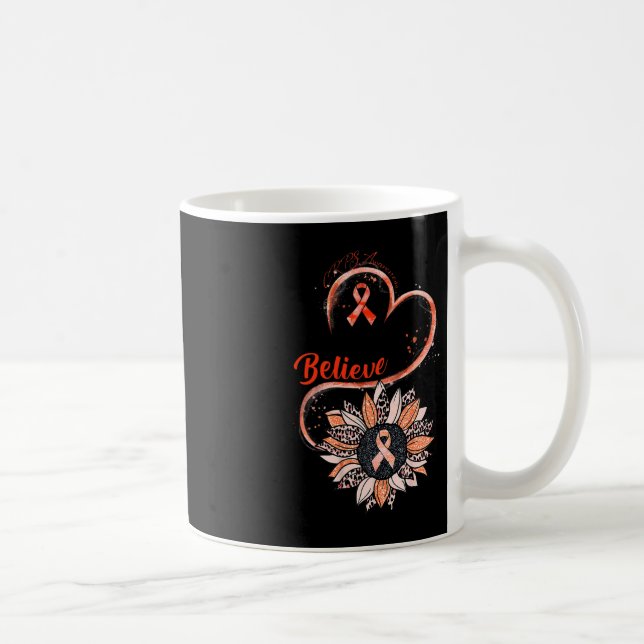 Caneca De Café Acreditem na Consciência CRPS Fita Laranja Girasso (Direita)
