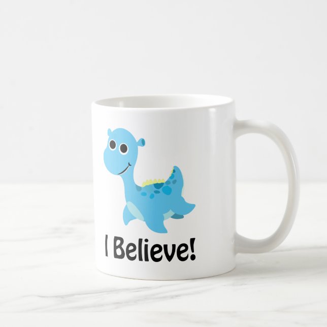 Caneca De Café Acredito! Nessie Azul (Direita)