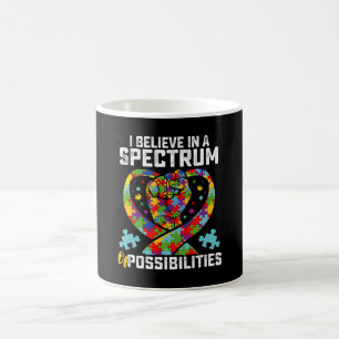 Caneca De Café Acredito Num Espectro De Possibilidades Autismo