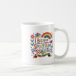 Caneca De Café Acredito Num Espectro De Possibilidades Autismo Aw
