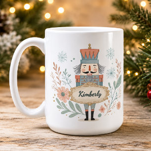 Caneca De Café Acrilico de Natal com Nome Personalizado