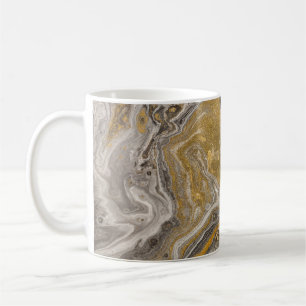 Caneca De Café acrílico marmoreado, textura inspirada na natureza