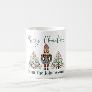 Caneca De Café Acrilico Quebra-Nozes Escandinavo Natal Nome Perso