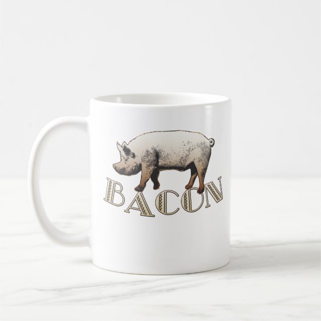 Caneca De Café Acrobat BACON Pig (Esquerda)
