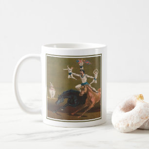 Caneca De Café Acrobats Em Horseback.
