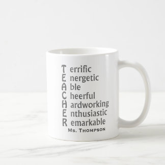 Caneca De Café Acrônimo para Professores