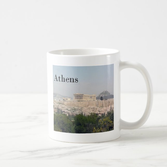 Caneca De Café Acrópole de Atenas da piscina (Direita)