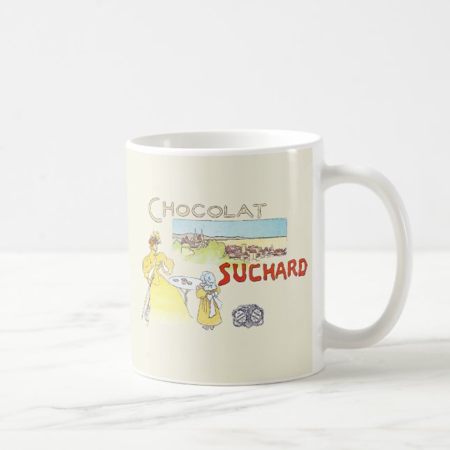 Caneca De Café Açúcar de Bala Vitoriana de Chocolate Francês (Direita)
