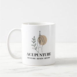 Caneca De Café Acupuncture Therapy Mug Restore Renew Revive