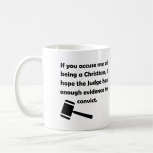 Caneca De Café Acusados de Condenação de Citações Cristãs