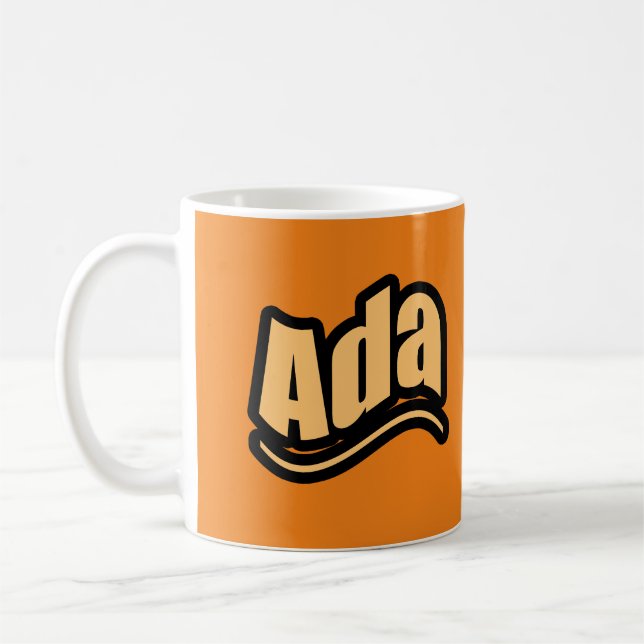 Caneca De Café Ada name, para Ada (Esquerda)