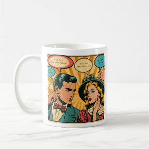 Caneca De Café ADD engraçado do casal de banda desenhada