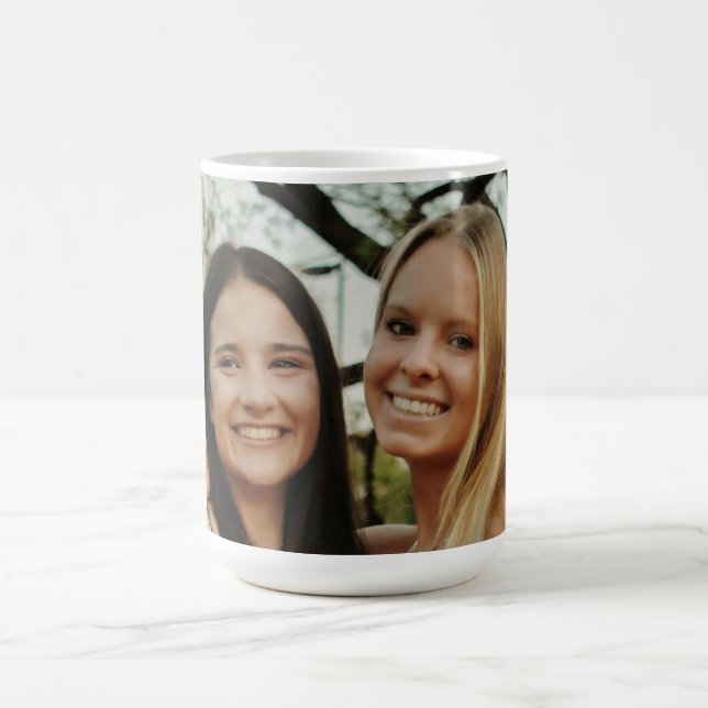 Caneca De Café Add Your Own Custom Photo Sisters Besties (Centro)