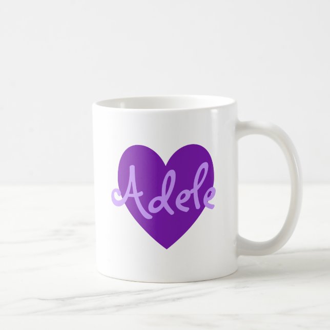 Caneca De Café Adele em roxo (Direita)