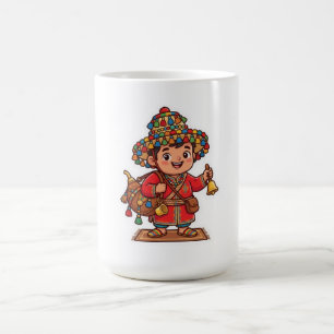 Caneca De Café Adesivo Cute Kawaii Marroquino Guerab Portador de