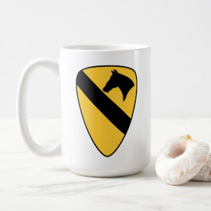 Caneca De Café Adesivo da 1ª Divisão de Cavalaria Patriótico