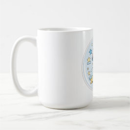 Caneca De Café Adesivo de chá de bebê para menino
