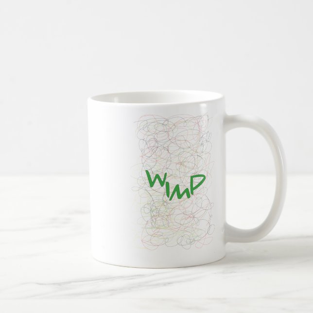 Caneca De Café Adesivo de covarde (Direita)