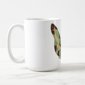 Caneca De Café Adesivo de Fada Art Nouveau