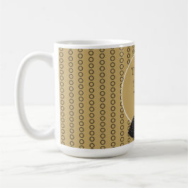 Caneca De Café Adesivo de Ilustração de Chá de Noiva Fofo