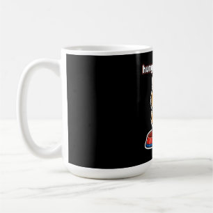 Caneca De Café Adesivo de meme de gato laranja fofo, faminto e ma