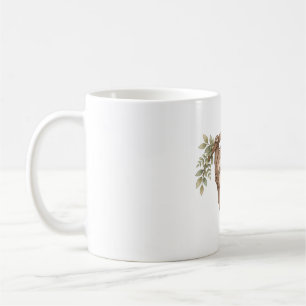 Caneca De Café Adesivo de Preguiça Fofa Pendurada no Galho Animal