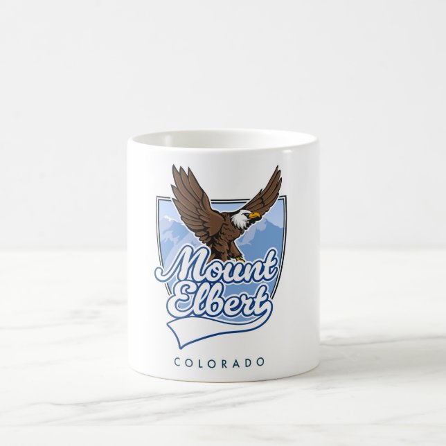 Caneca De Café Adesivo de viagem Mount Elbert (Centro)