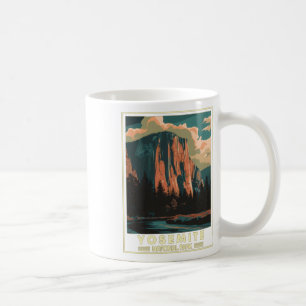 Caneca De Café Adesivo do Parque Nacional de Yosemite