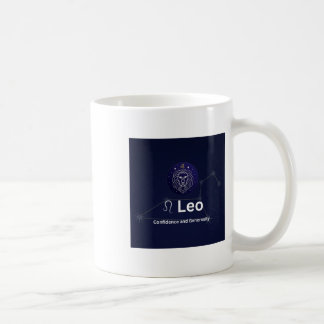 Caneca De Café Adesivo do Signo de Leão