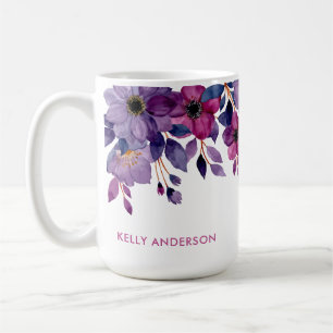 Caneca De Café Adesivo Floral Botânico Tropical Feminino Moderno