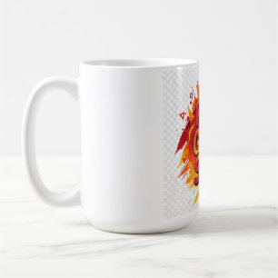 Caneca De Café Adesivo Motivacional Rise Grind Shine