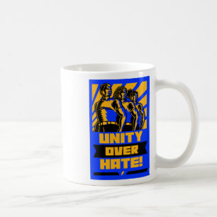 Caneca De Café Adesivo Unidade Sobre Ódio
