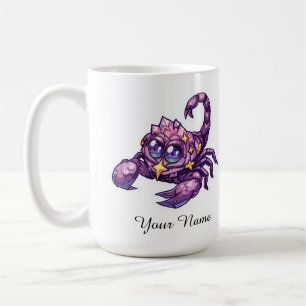 Caneca De Café Adesivo Zodiacal Celestial Escorpião Personalizado