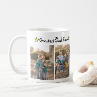 Caneca De Café Adicionar 4 Colunas de Foto Maior Pai Nunca Dia de