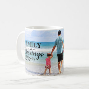 Caneca De Café ADICIONAR FOTO / Abençoações familiares