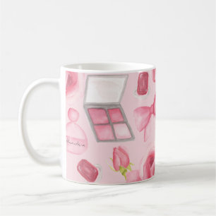 Caneca De Café Adicionar Nome ao Perfume Coquete Personalizado Fe