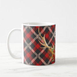 Caneca De Café Adicionar nome - Oh Deer Woodland Antlers