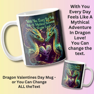 Caneca De Café Adicionar nomes, com você, todos os dias parecem m